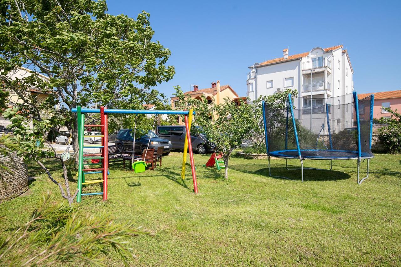 Modern Stone House With Flowers & Playground Medulin Exterior photo